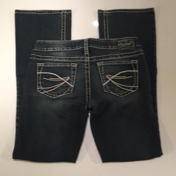 Silver Jeans with Thread Design 29W - Picture 3 of 4
